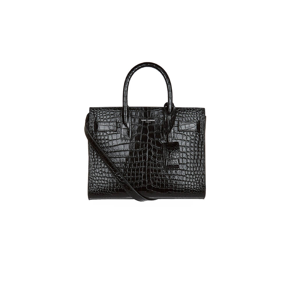 YSL SAC DE JOUR BABY IN CROCODILE-EMBOSSED