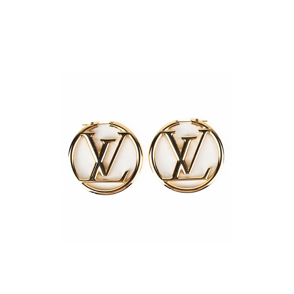 lv L**ise hoop earrings