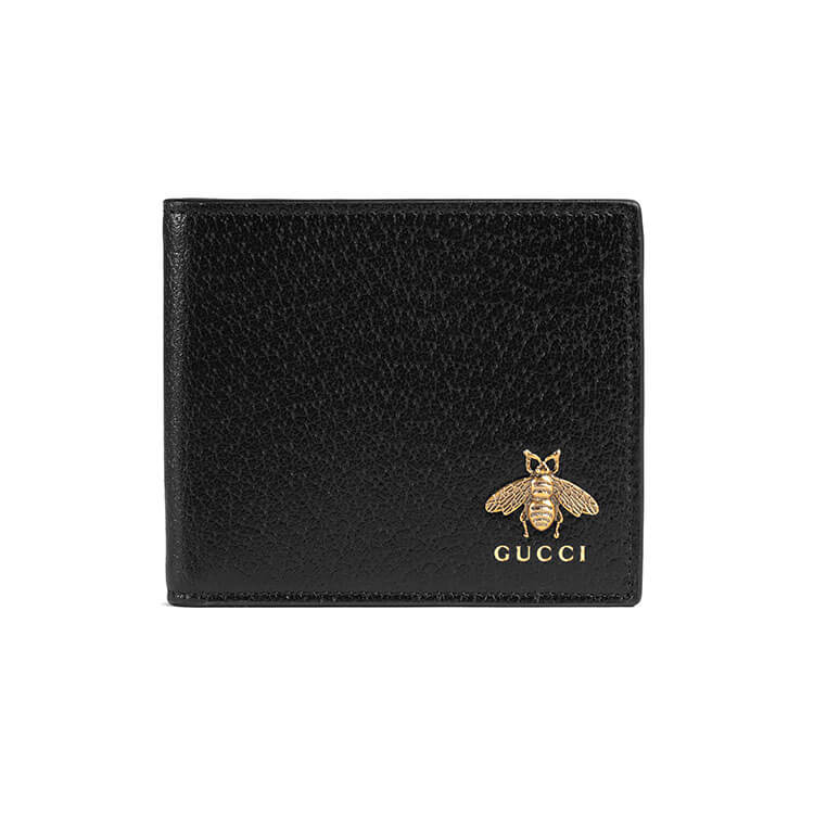 G*u*i animalier leather wallet