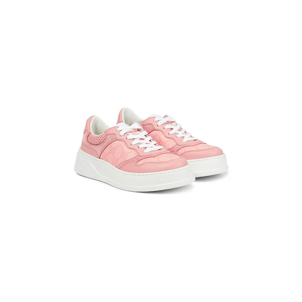 G*u*i chunky b leather sneakers
