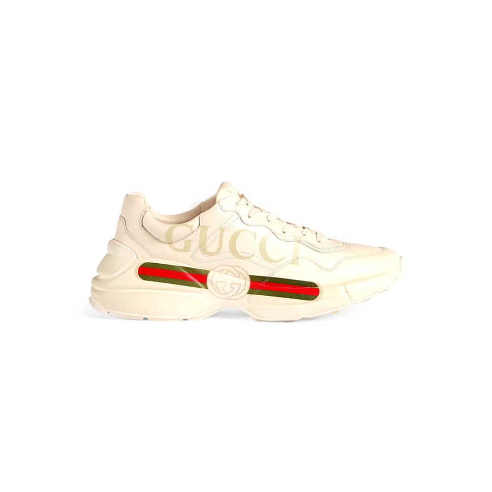 rhyton G*u*i logo leather sneaker