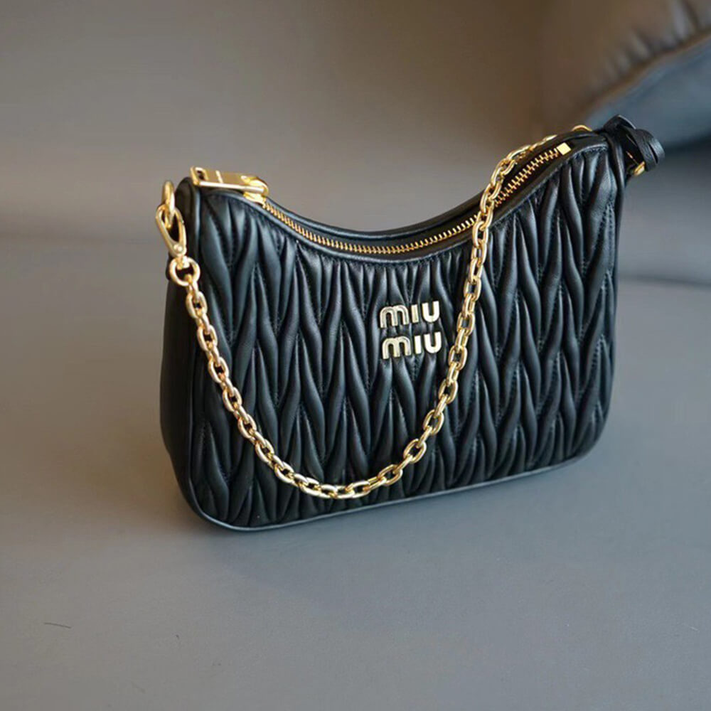 Matelasse nappa leather shoulder bag