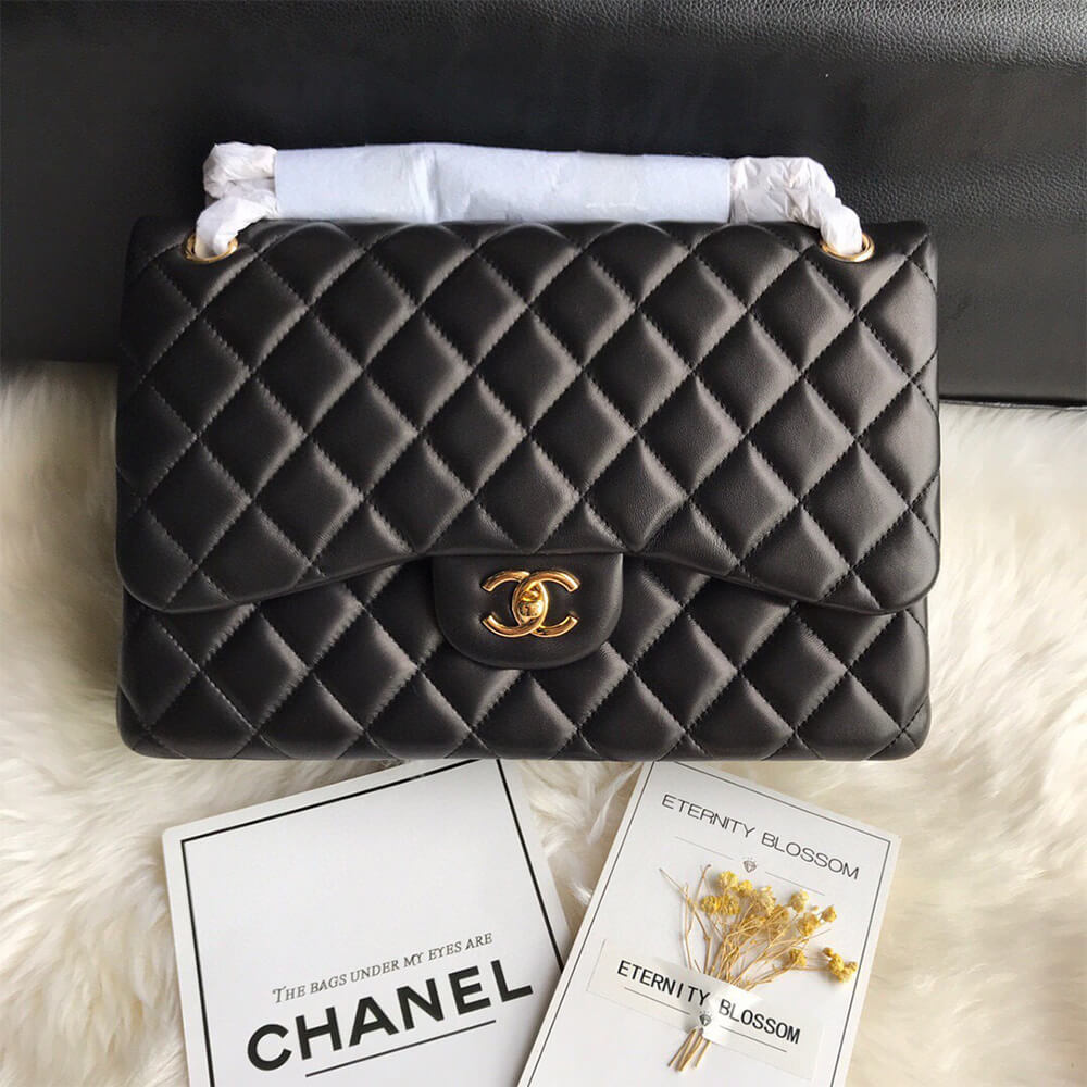 Ch*el classic double flap jumbo
