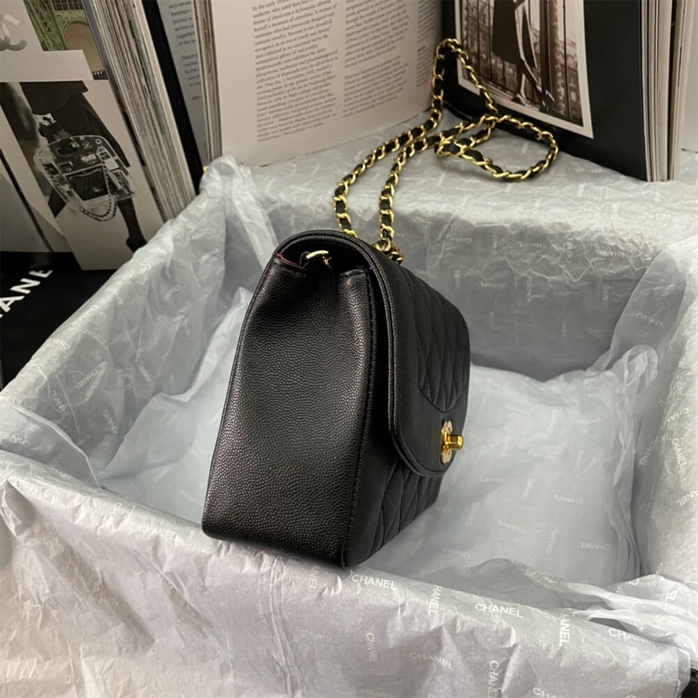 Ch*el vintage small diana flap bag