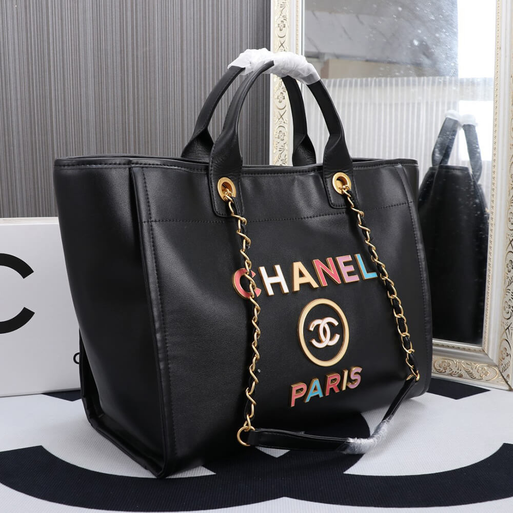 Ch*el large deauville tote