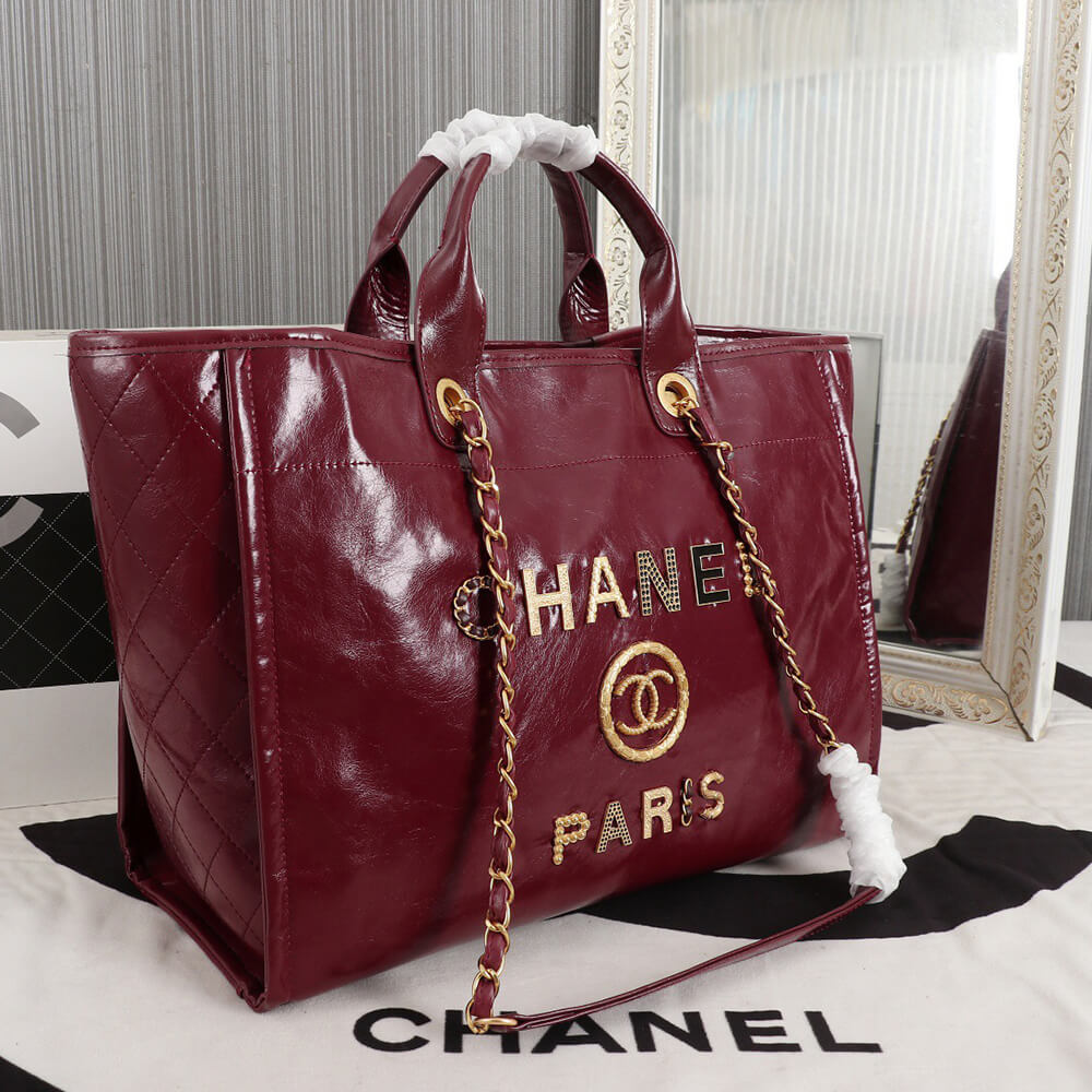 Ch*el large deauville tote