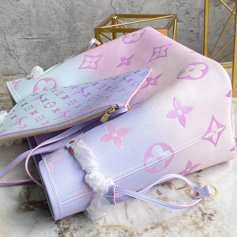 LV Neverfull MM Sunrise Pastel