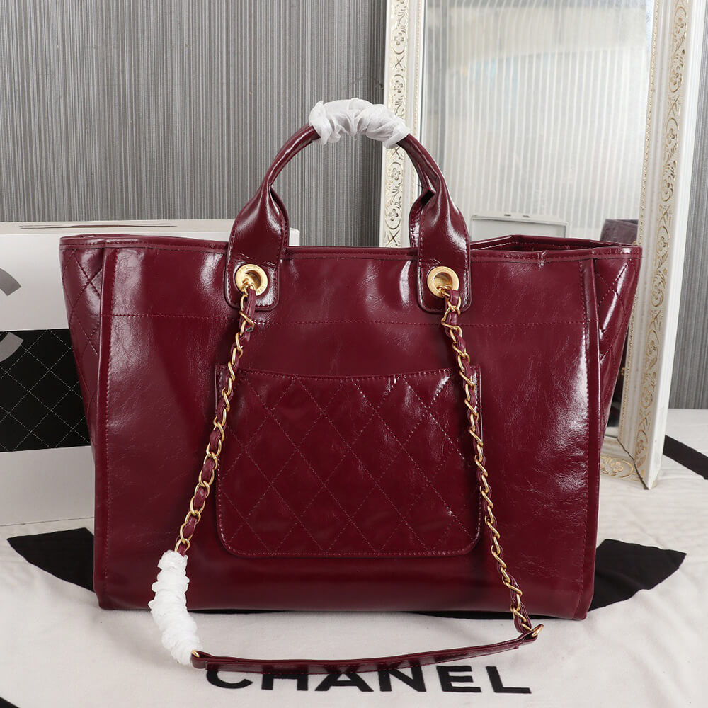 Ch*el large deauville tote