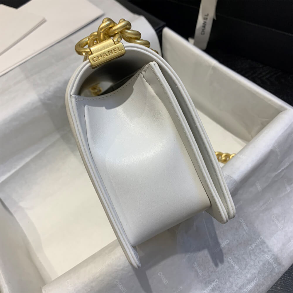 chevron boy Ch*el handbag