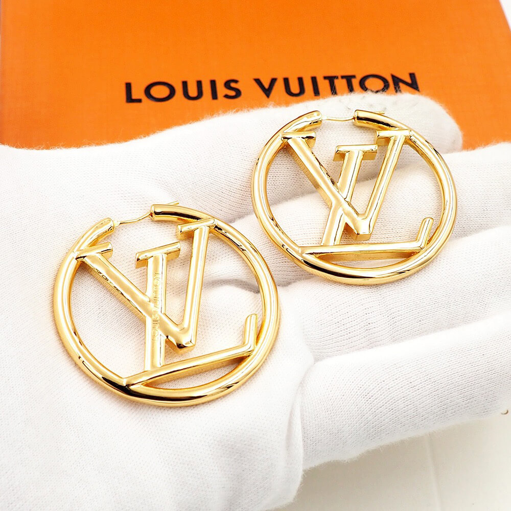 lv L**ise hoop earrings