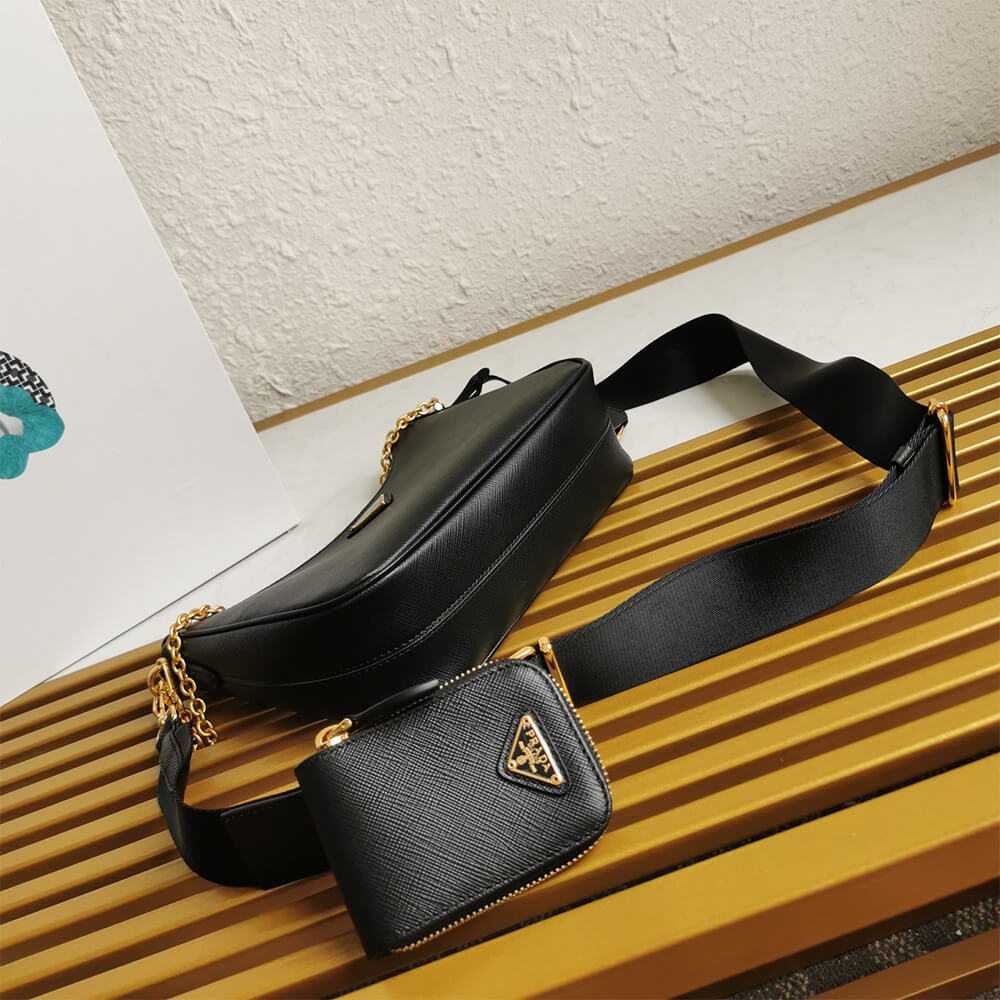 Pra*a re-edition 2005 saffiano leather bag