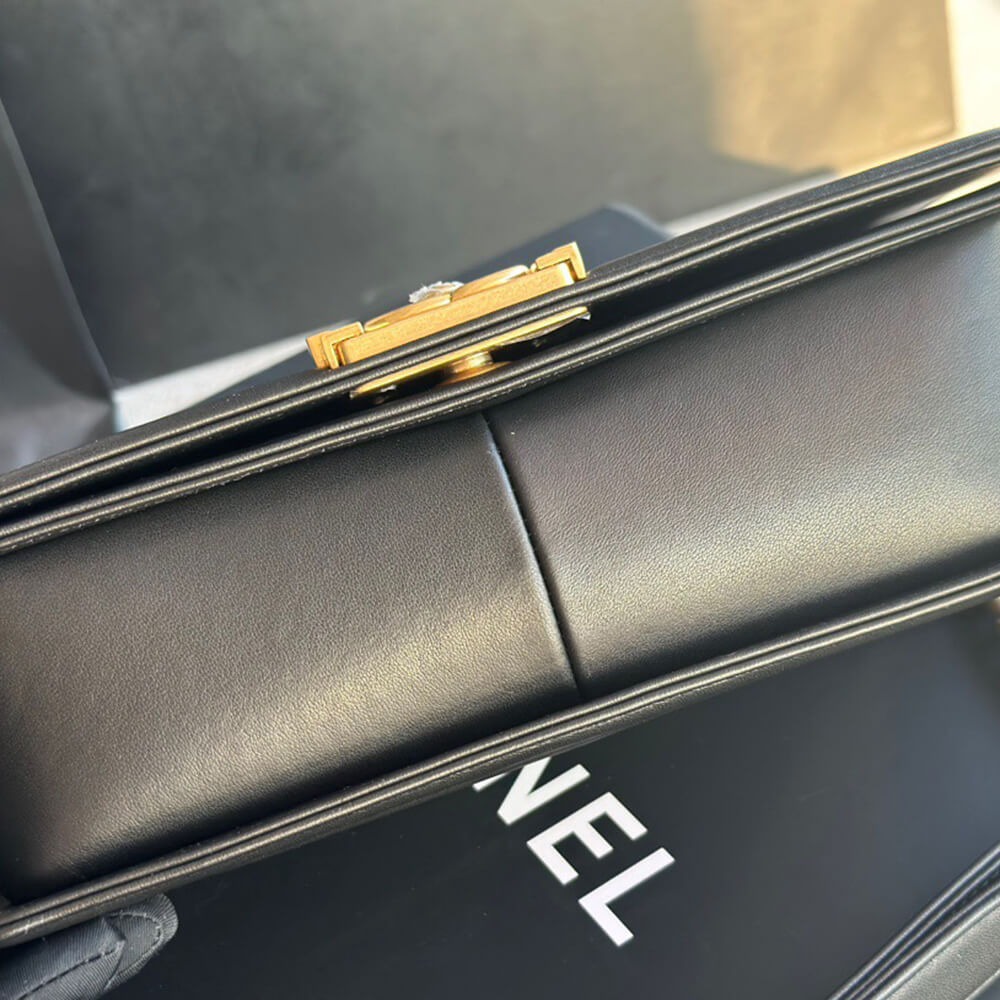 chevron boy Ch*el handbag