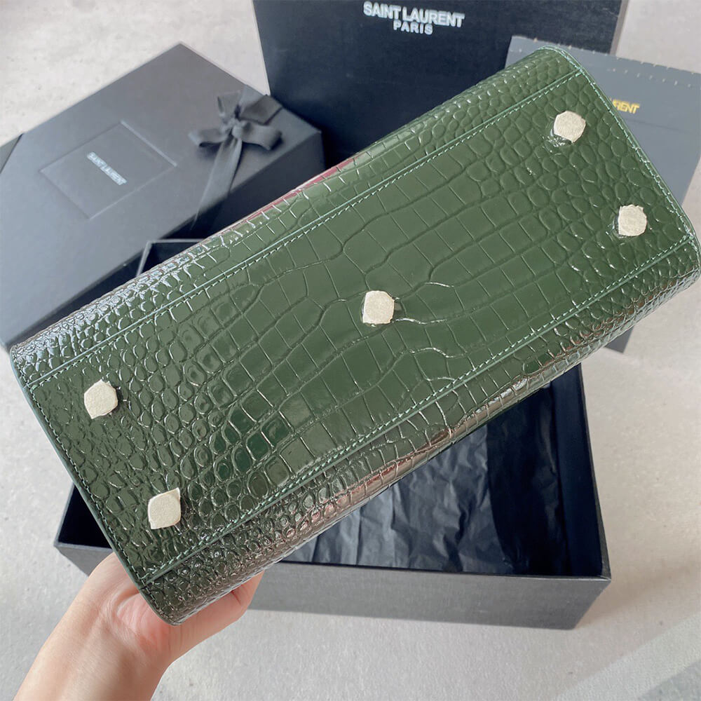 YSL SAC DE JOUR BABY IN CROCODILE-EMBOSSED