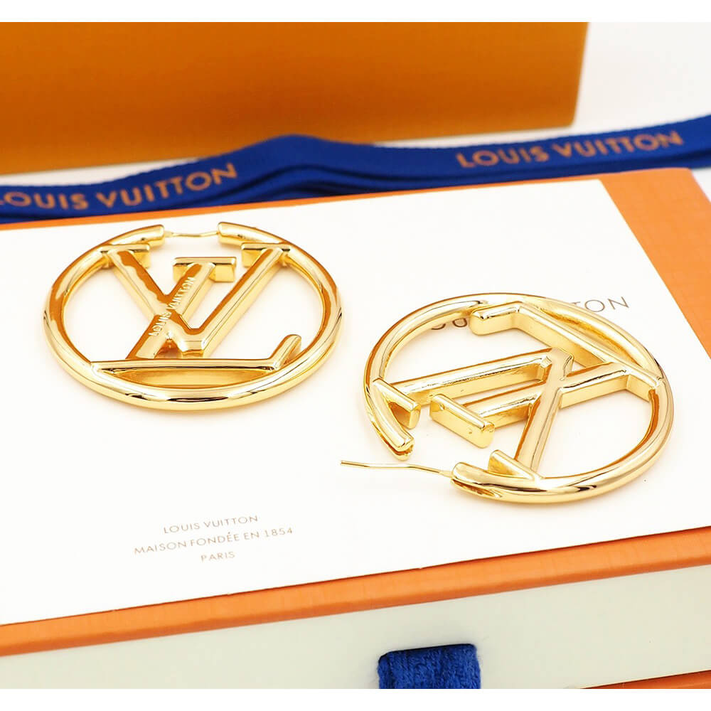 lv L**ise hoop earrings