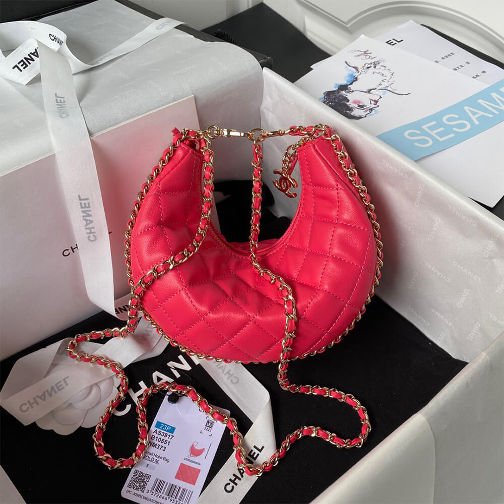 Ch*el small hobo bag