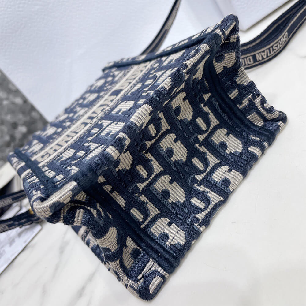 mini D*or book tote phone bag