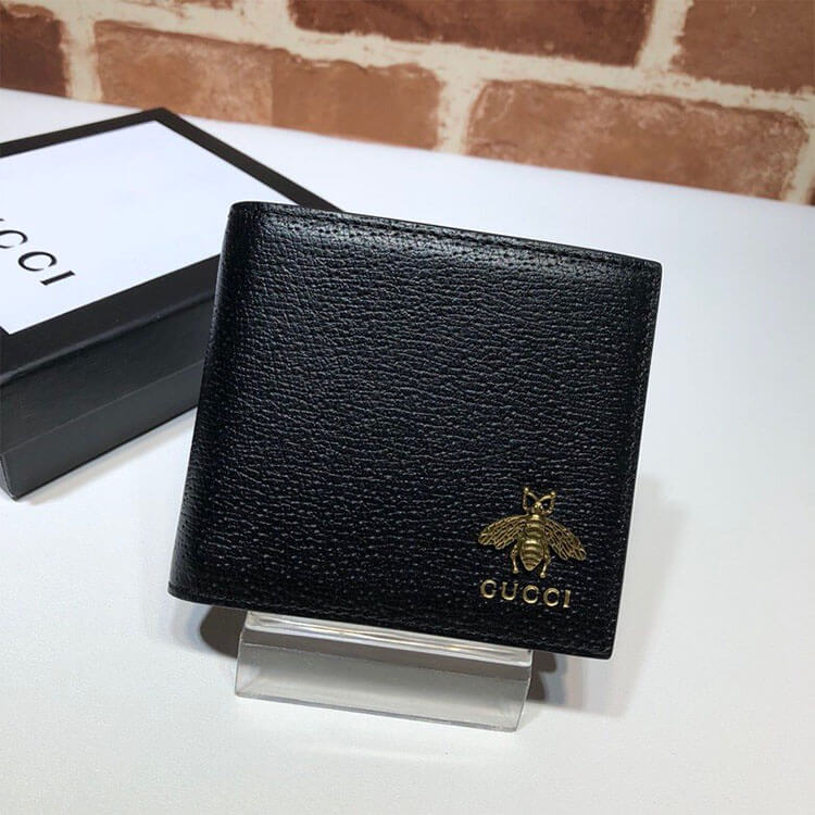 G*u*i animalier leather wallet