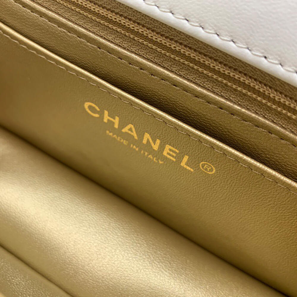Ch*el pearl crush mini rectangular flap bag