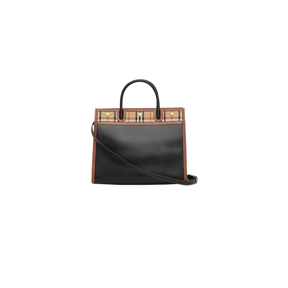 Small Vintage Check Two Handle Title Bag