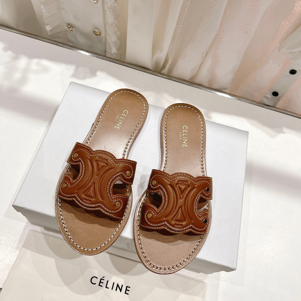 Ce**e triomphe mule in calfskin
