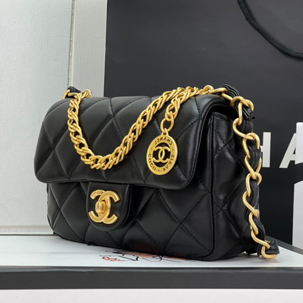 Ch*el small flap bag