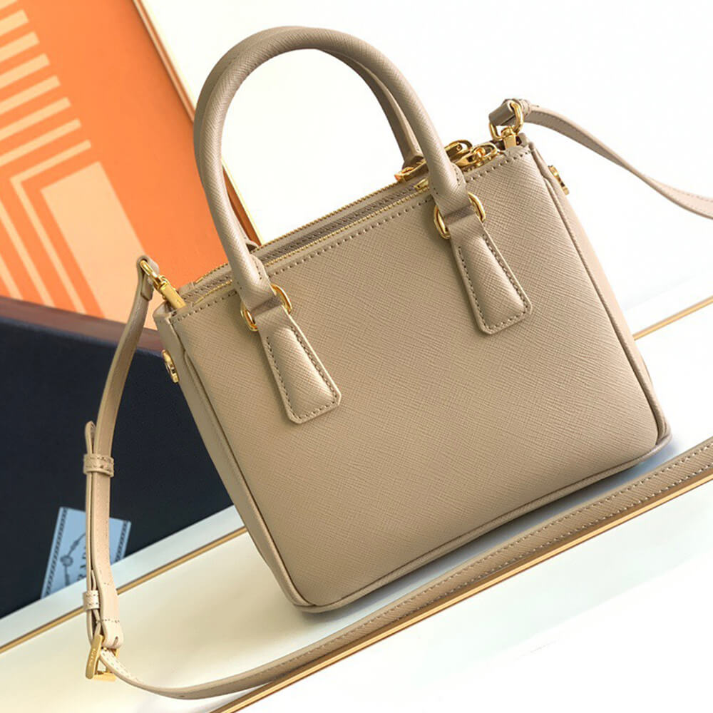 Pra*a galleria saffiano leather mini-bag