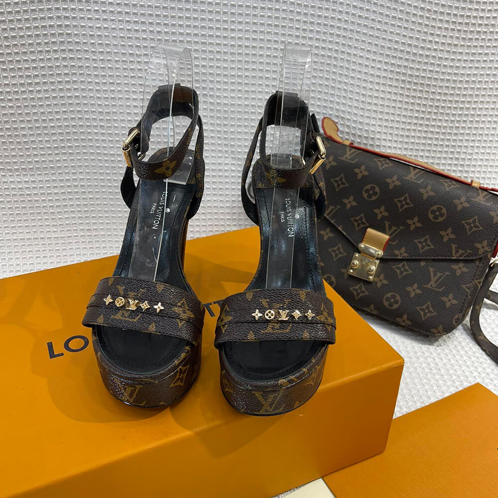 LV high heel sandals