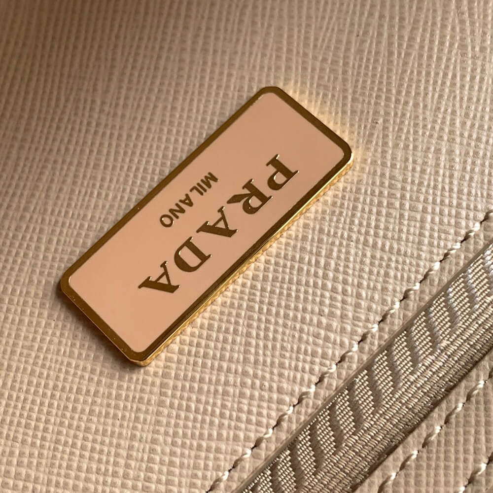 large Pra*a galleria saffiano leather bag