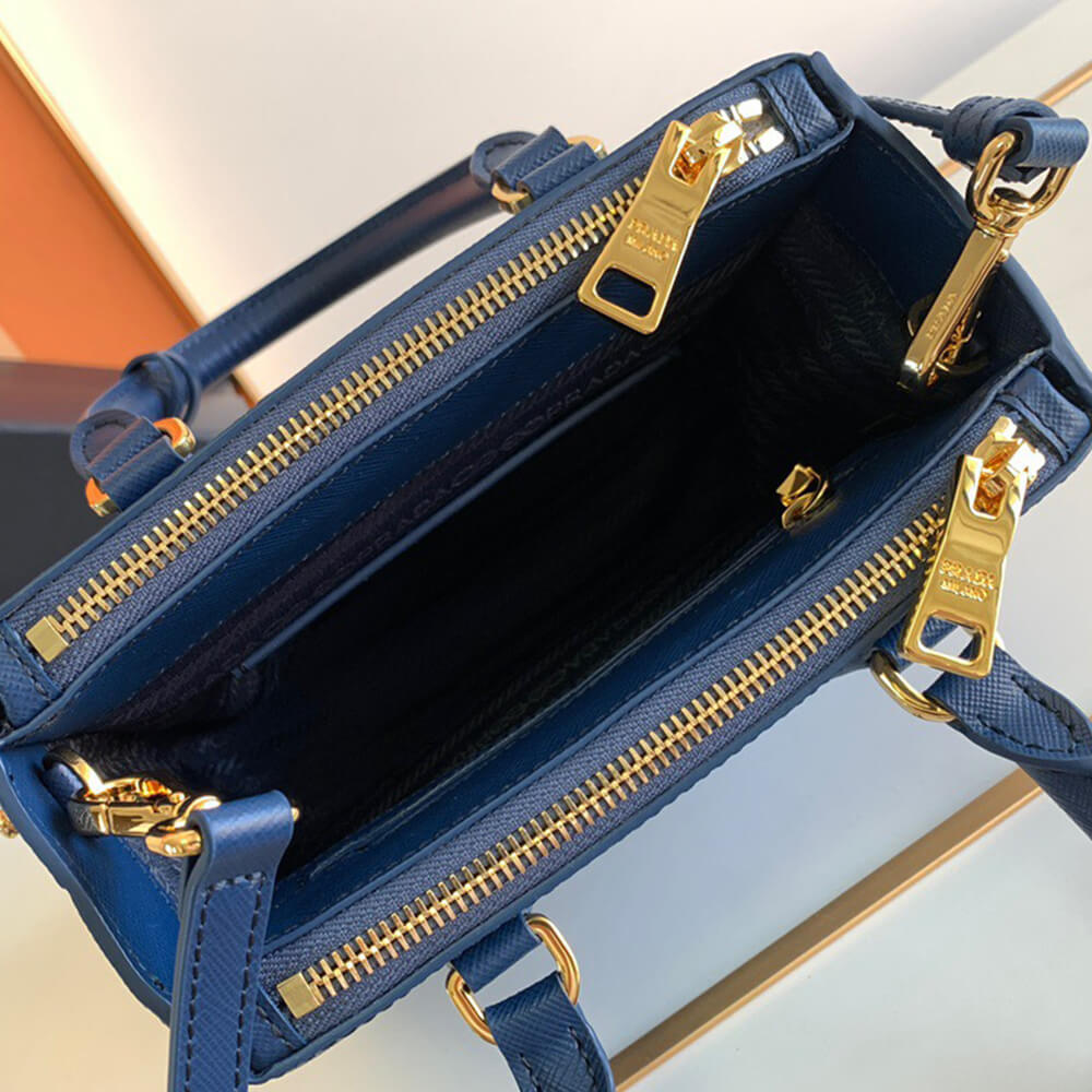 Pra*a galleria saffiano leather mini-bag