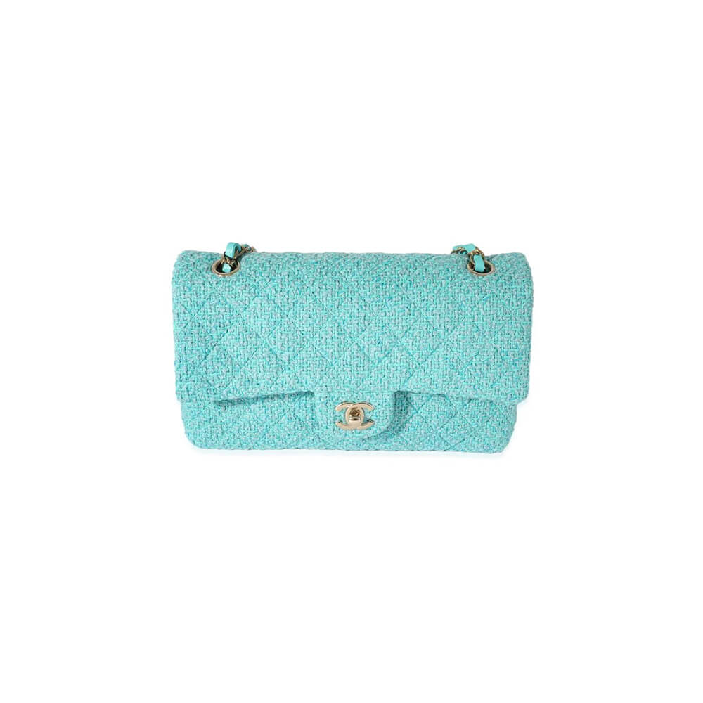 Ch*el tweed medium classic flap bag