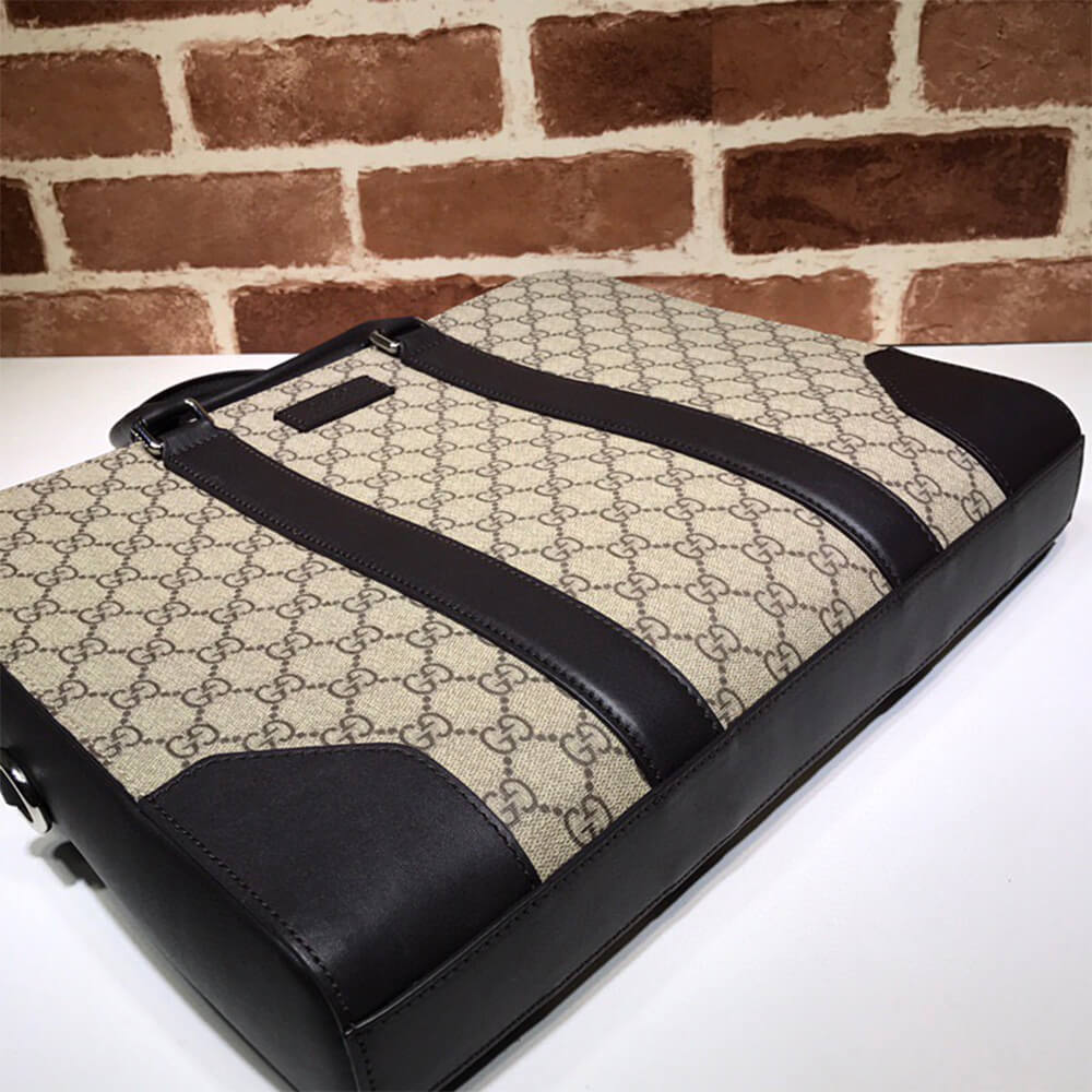 G*u*i gg beige briefcase
