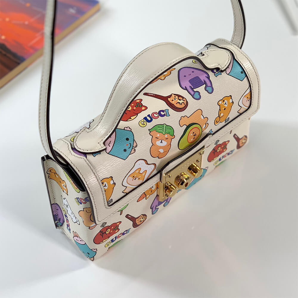 padlock G*u*i animal print mini bag