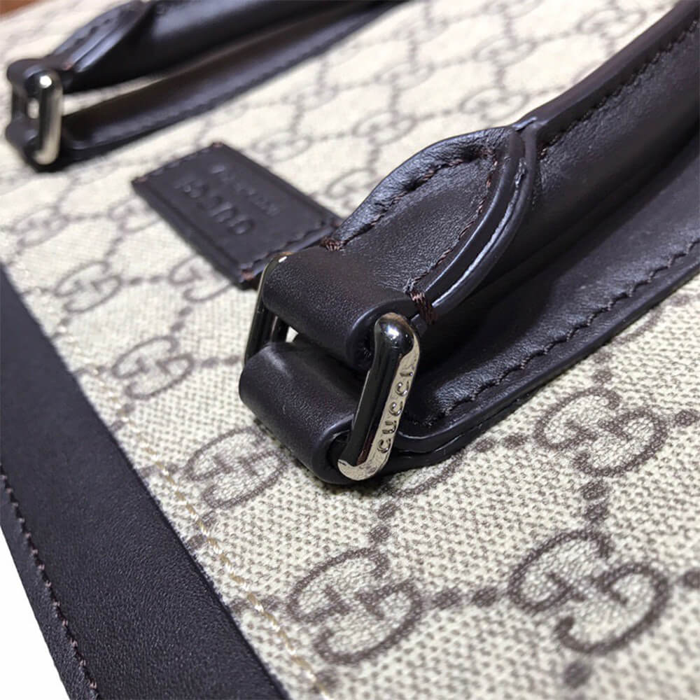 G*u*i gg beige briefcase