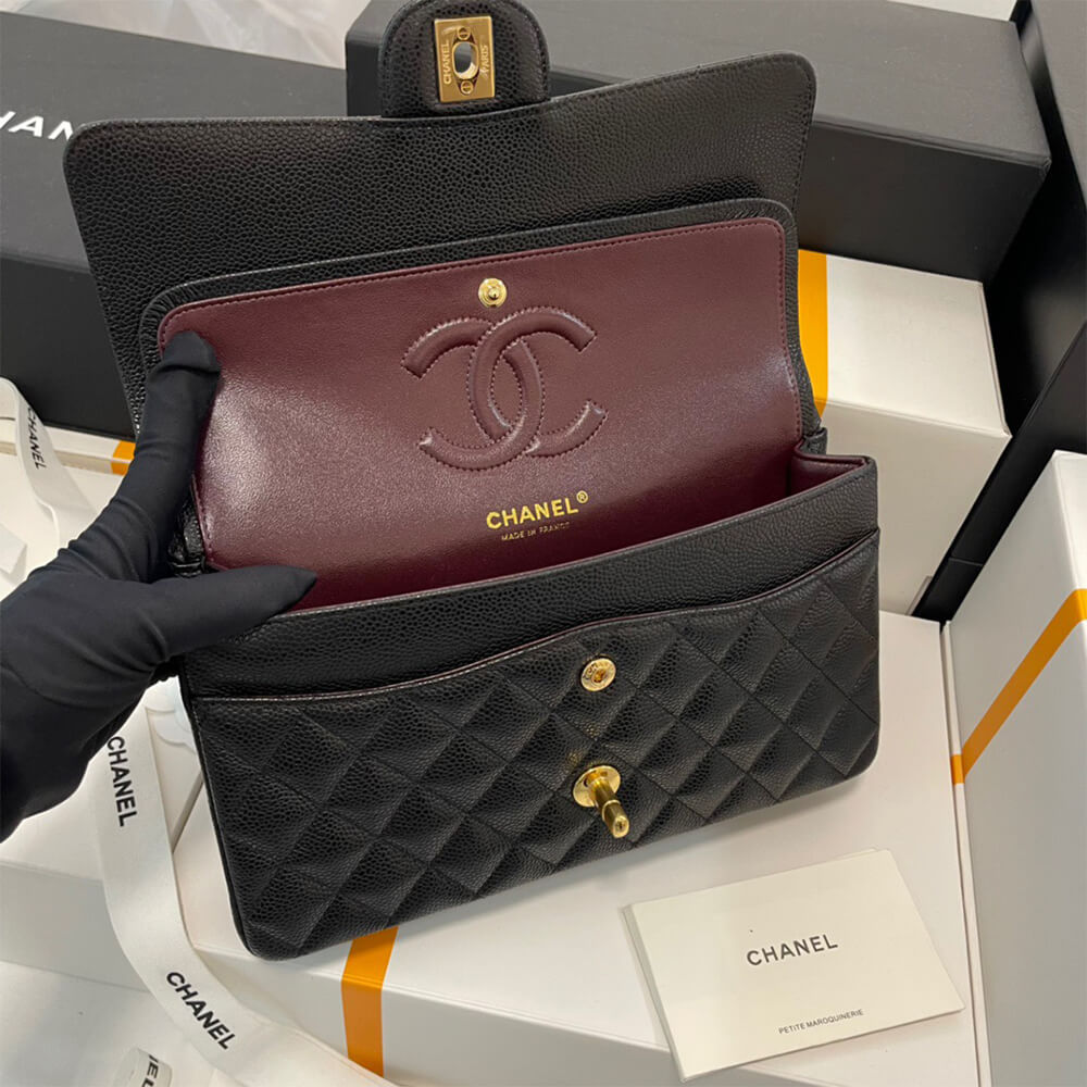 Ch*el classic flap handbag(high-end grade)