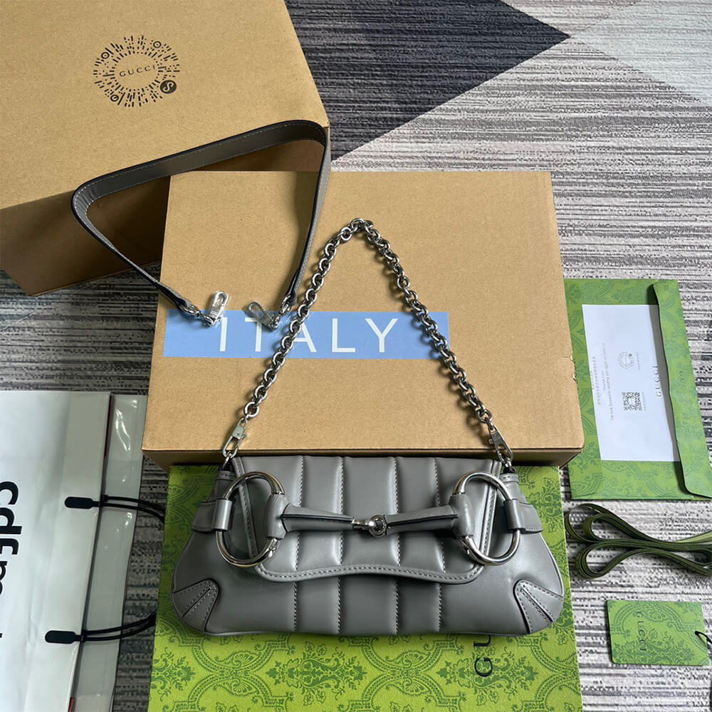 G*u*i horsebit chain small shoulder bag
