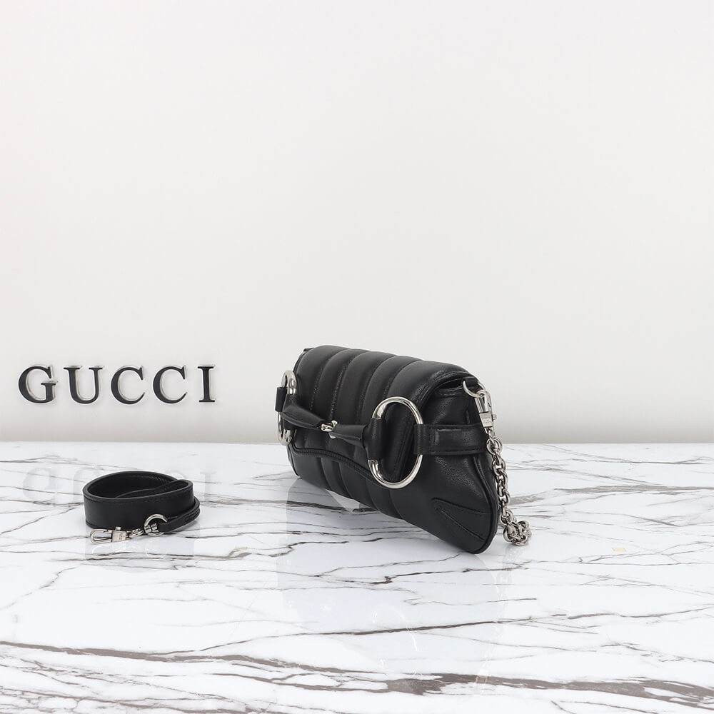 G*u*i horsebit chain small shoulder bag