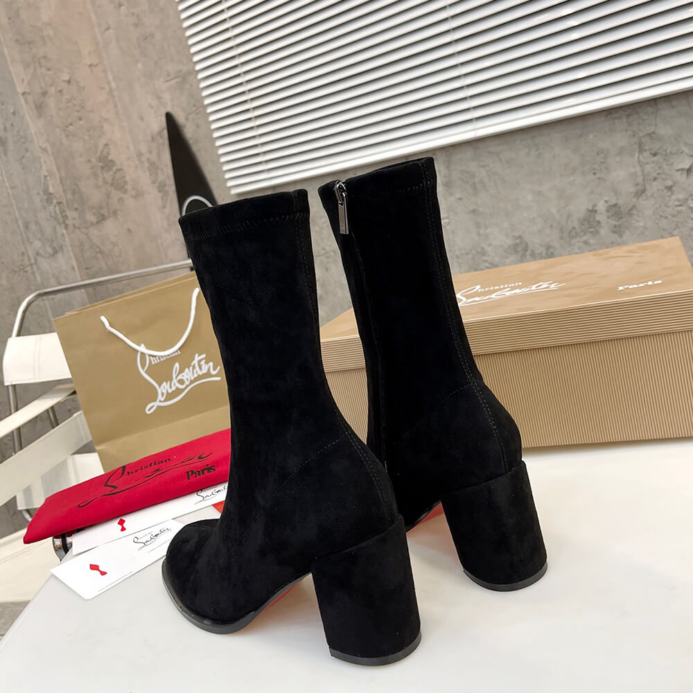 Ch**an louboutin strechadoxa 70 suede ankle boots