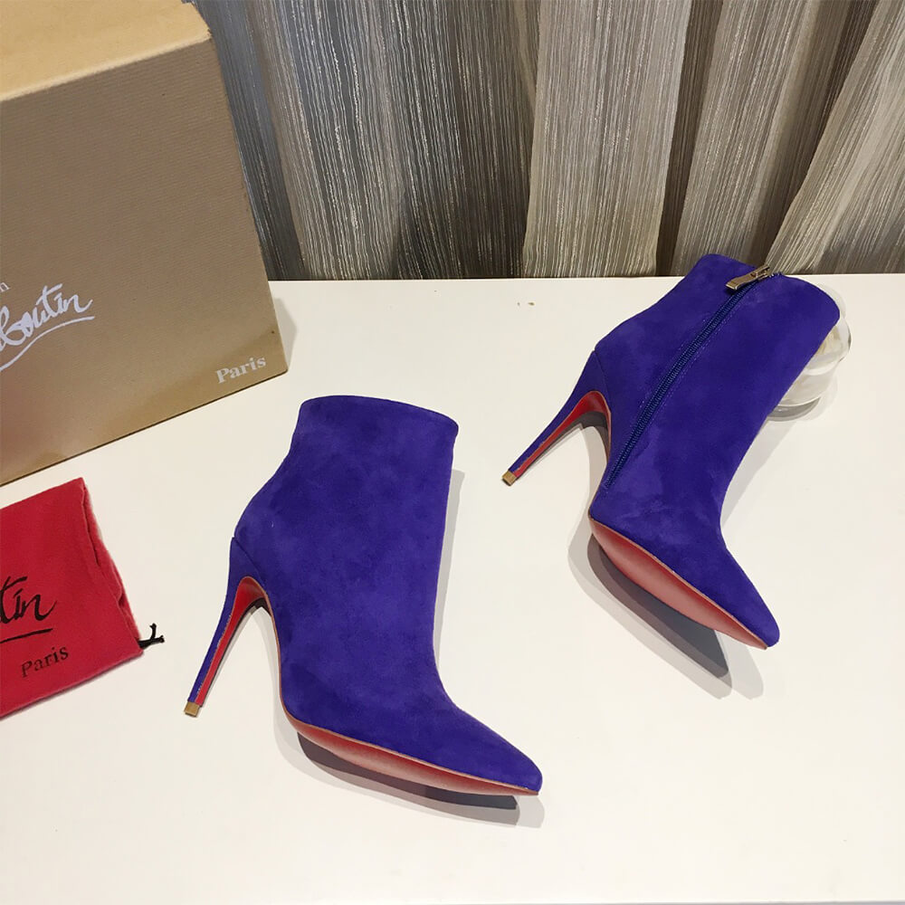 Ch**an louboutin suede ankle boots