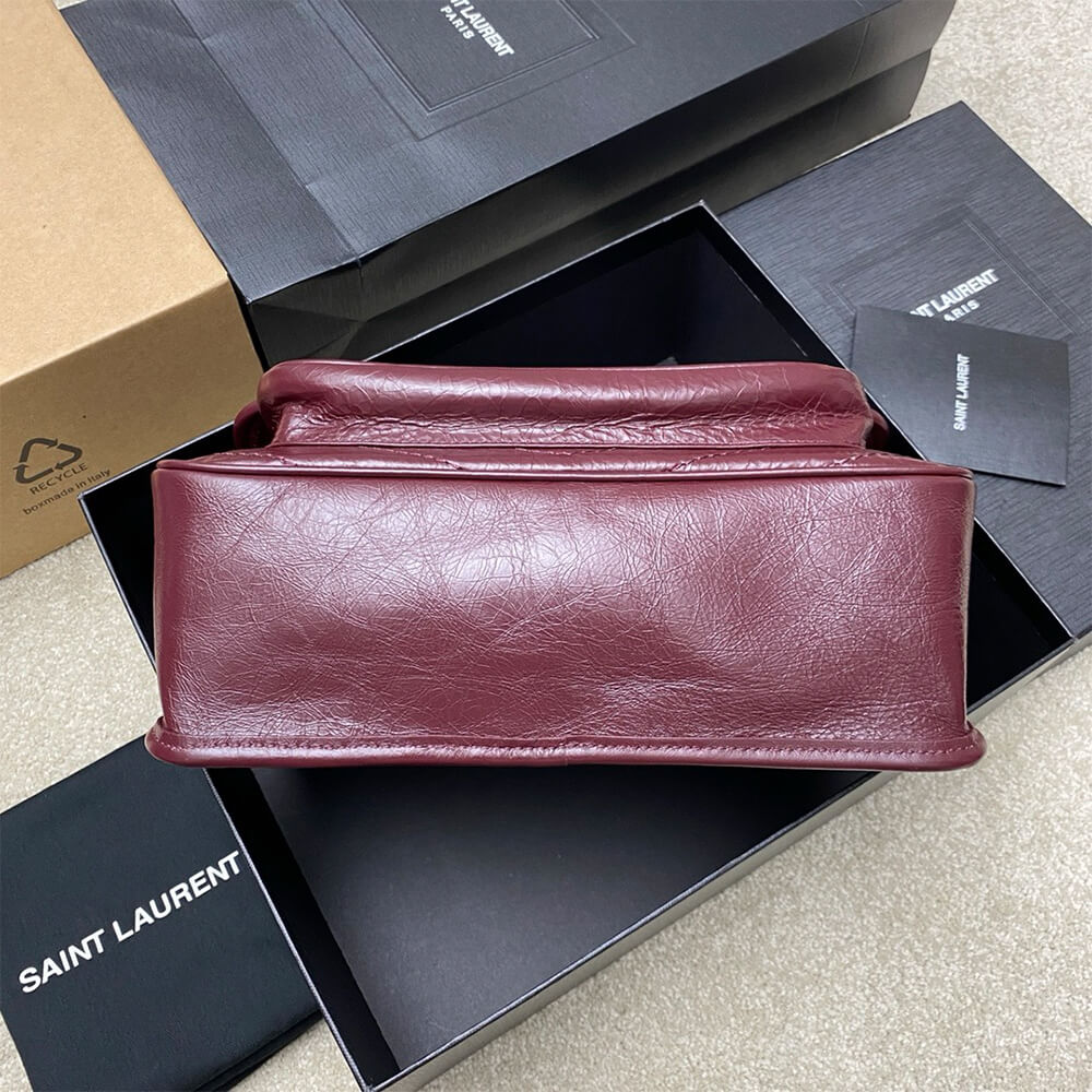 SAINT LAURENT NIKI MEDIUM IN CRINKLED VINTAGE LEATHER