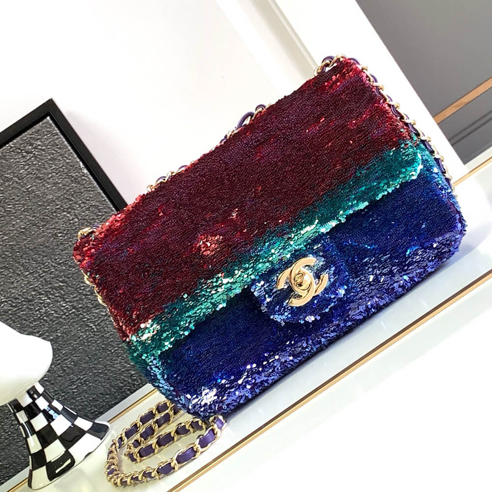 Ch*el small flap bag