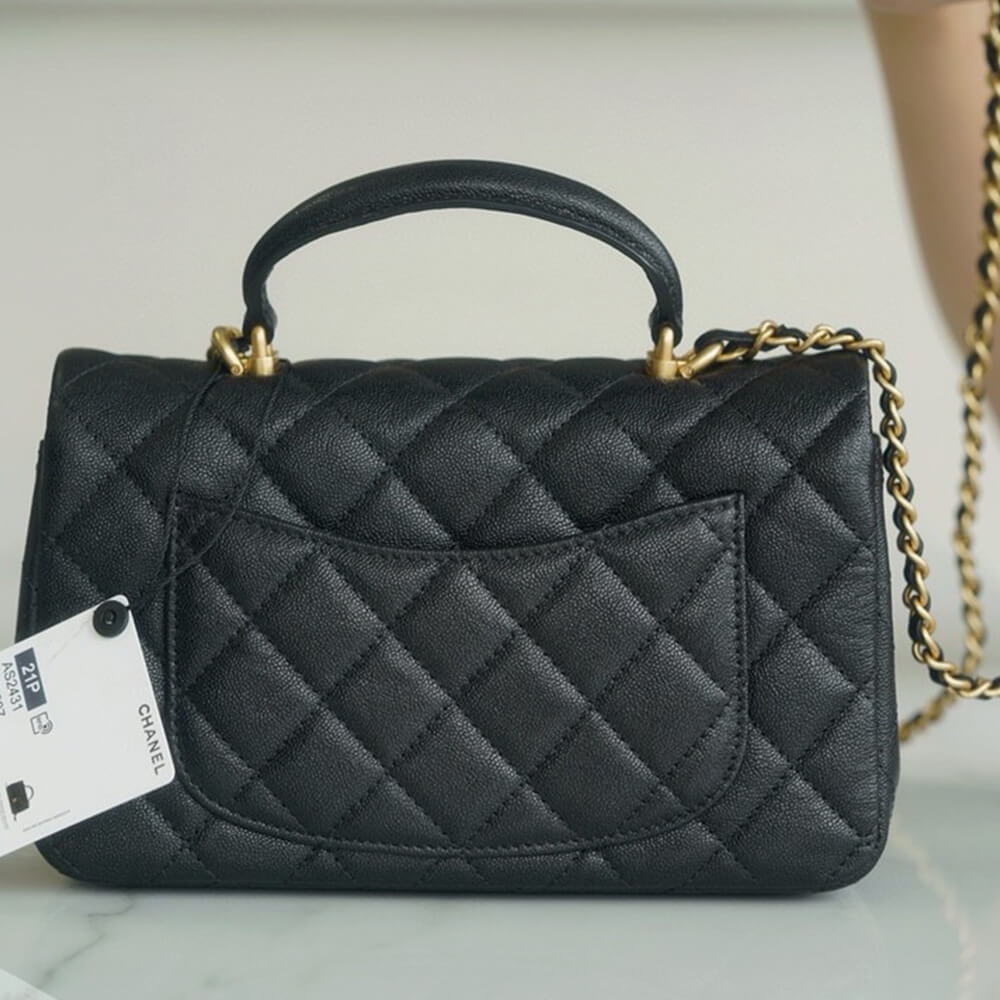 Ch*el mini flap with top handle(high-end grade)