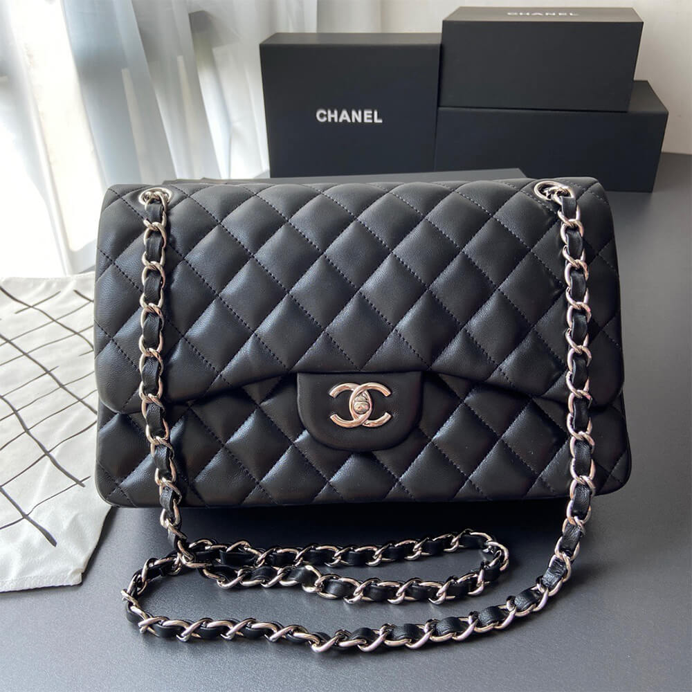 Ch*el classic double flap jumbo