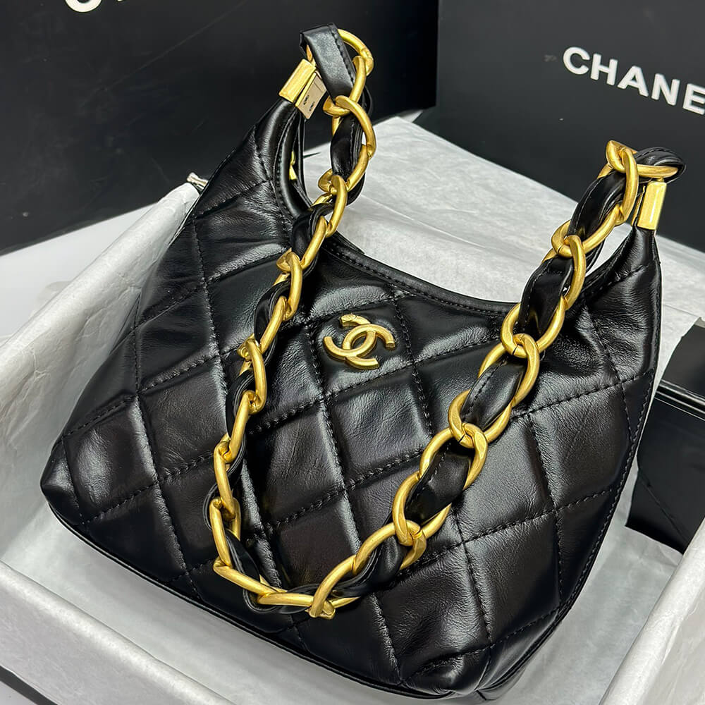 Ch*el small hobo bag
