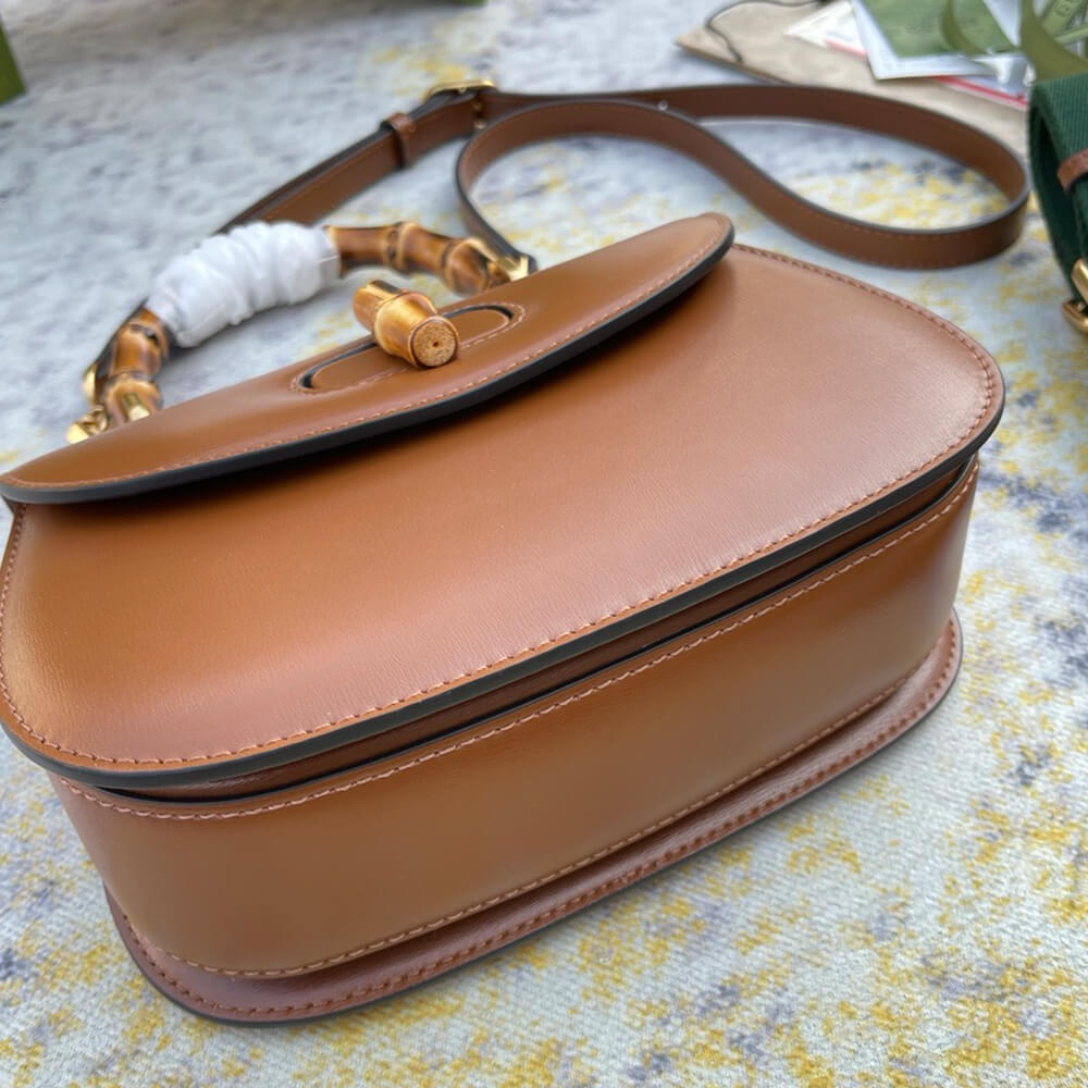 G*u*i bamboo 1947 jumbo gg small top handle bag