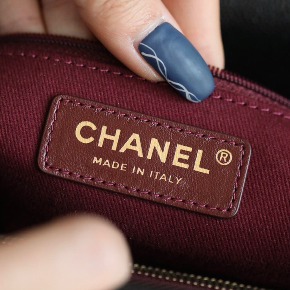 Ch*el large flap bag with top handle(high-end grade)