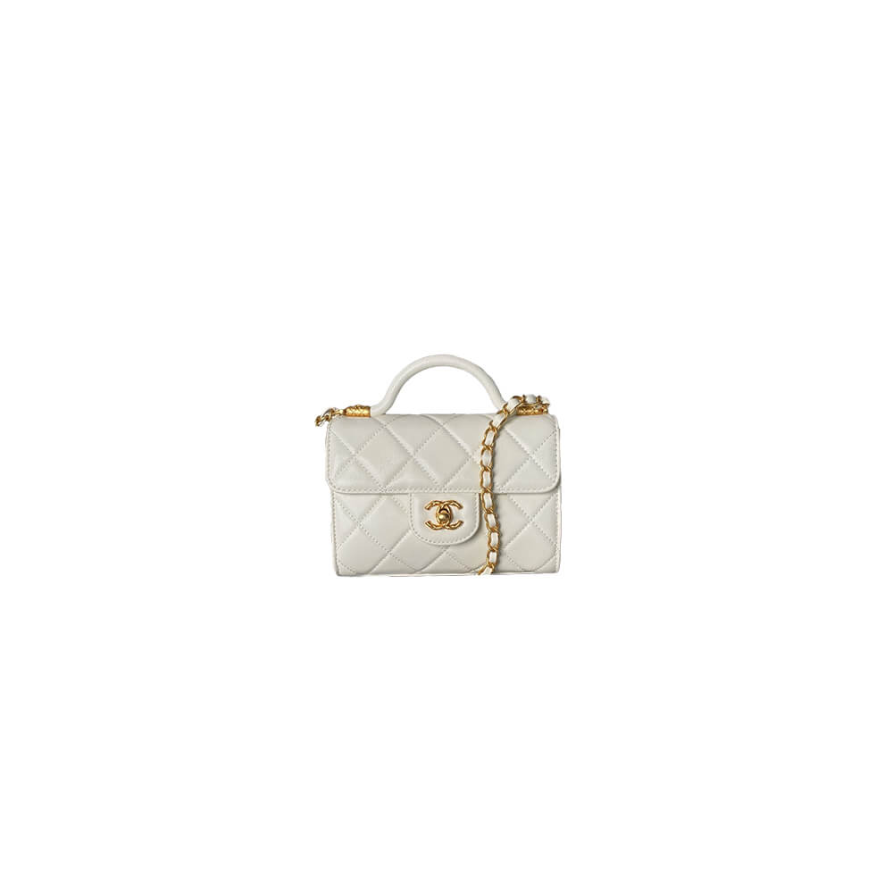 MINI FLAP BAG WITH TOP HANDLE