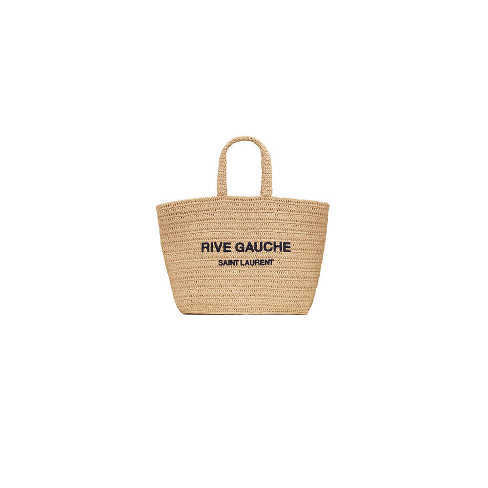 YSL RIVE GAUCHE TOTE IN RAFFIA(HIGH-END GRADE)