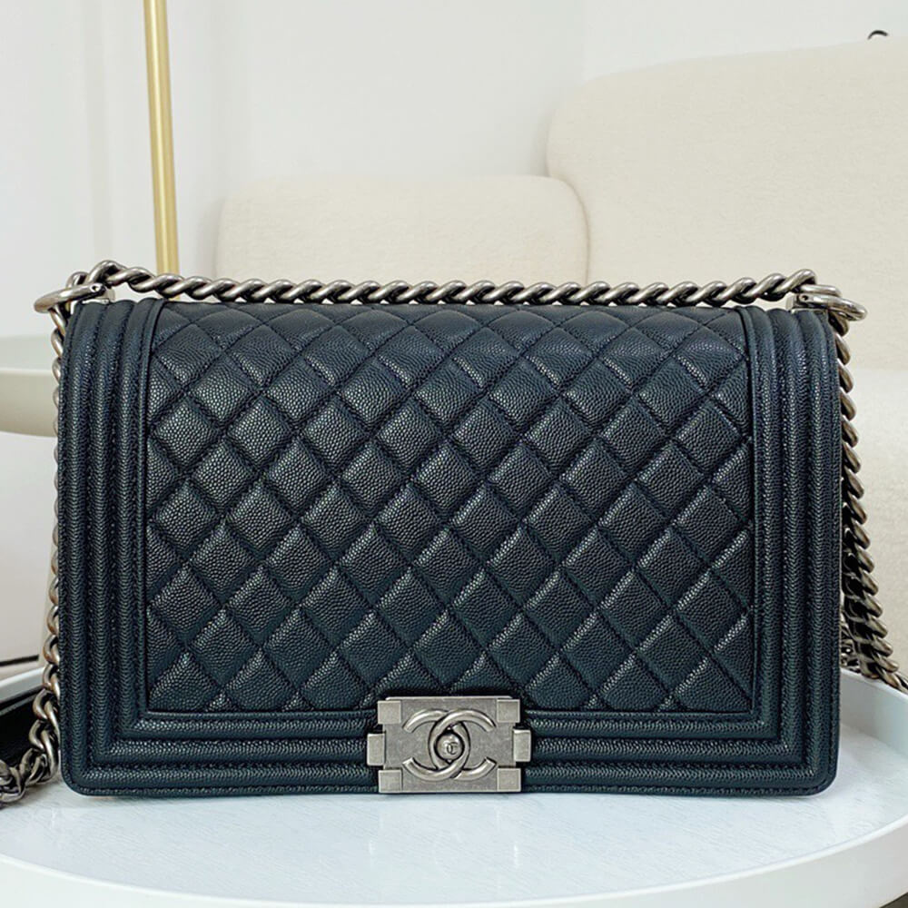 large boy Ch*el handbag(high-end grade)