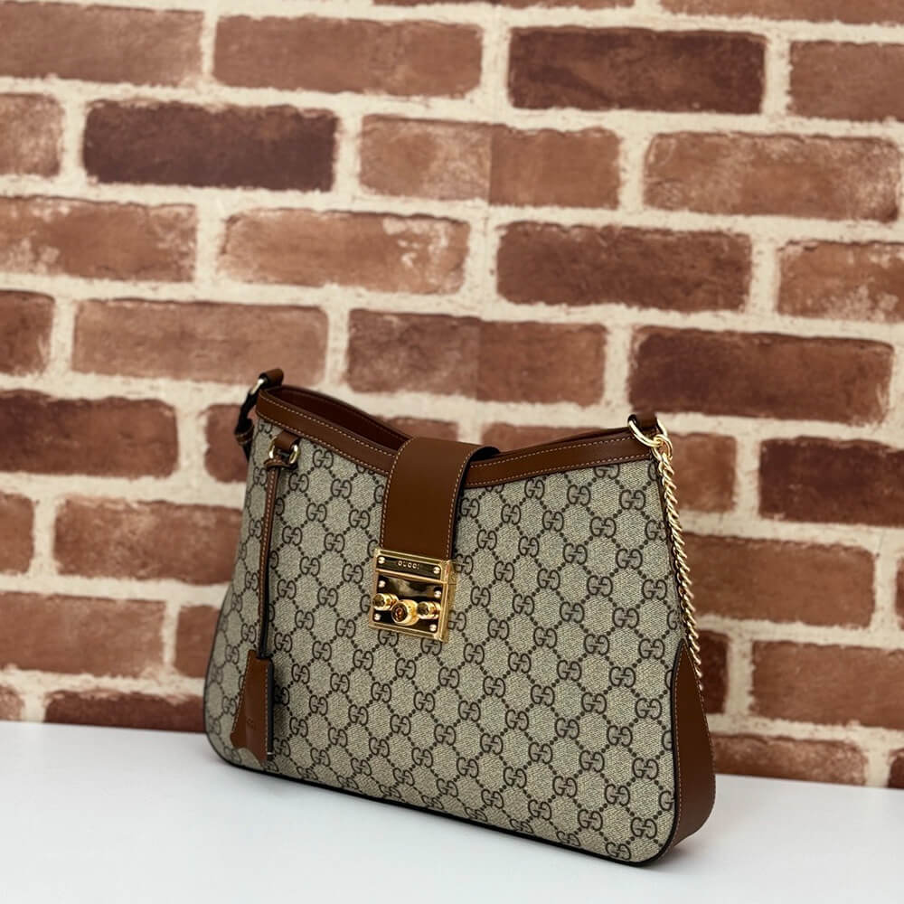 G*u*i padlock gg medium shoulder bag