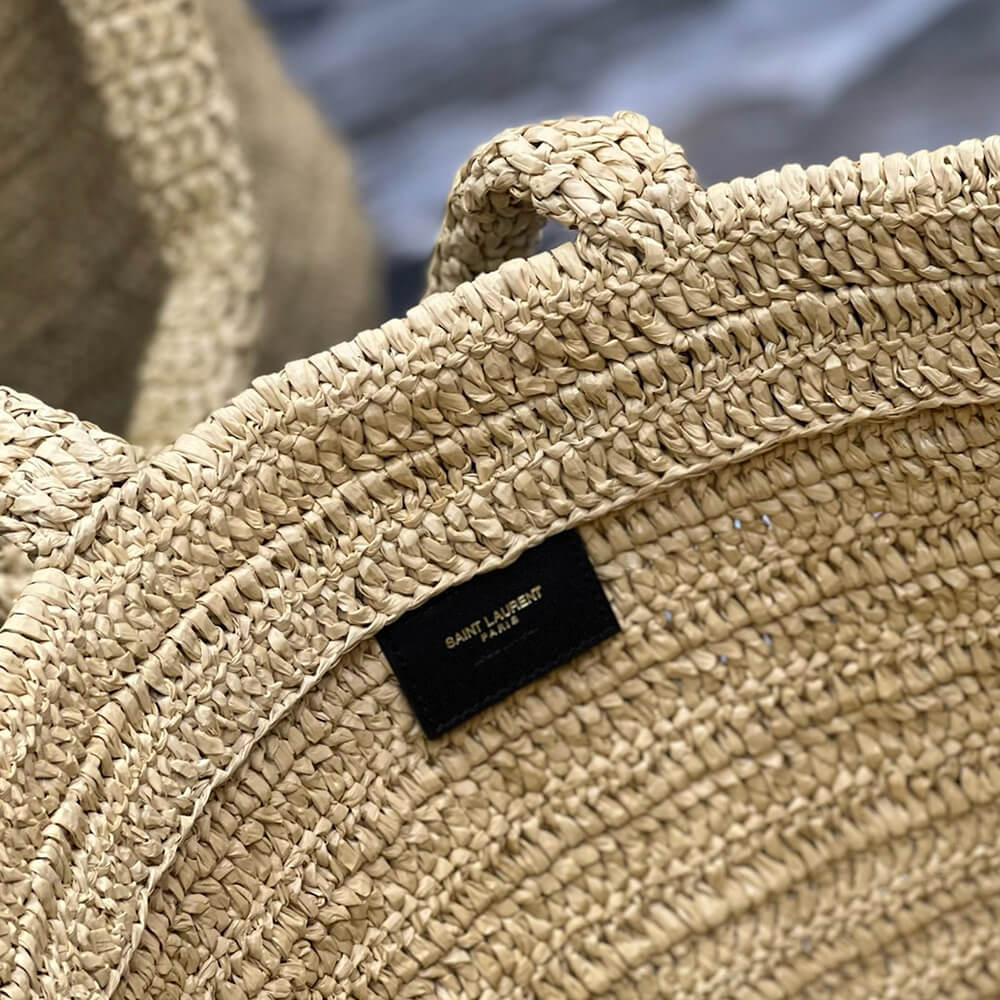 YSL RIVE GAUCHE TOTE IN RAFFIA(HIGH-END GRADE)
